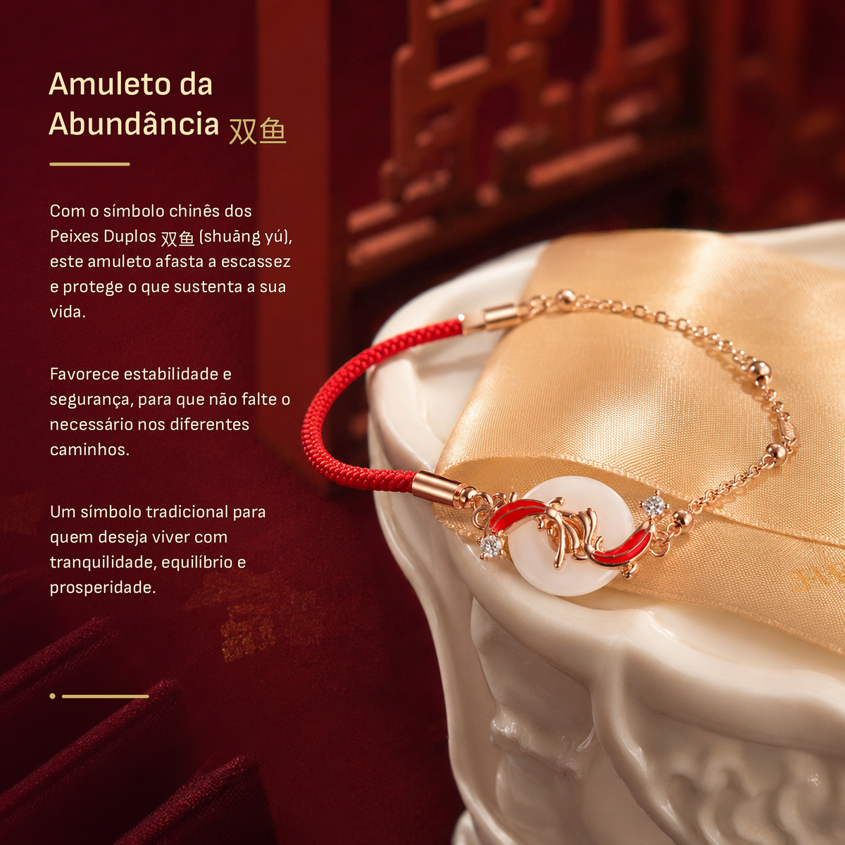 Amuleto da Abundância 双鱼 - simbolismo dos Peixes Duplos e tradição chinesa Ruvi