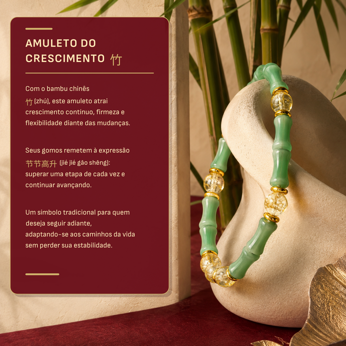 Amuleto do Crescimento 竹 - simbolismo do bambu e tradição chinesa Ruvi