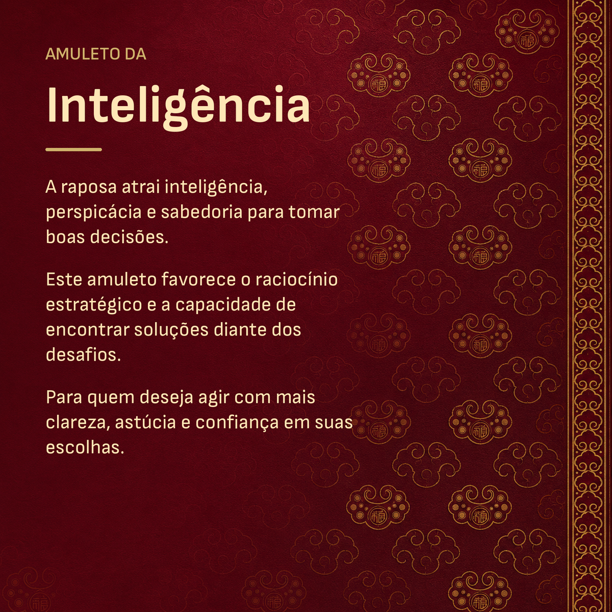 Amuleto da Inteligência - detalhe