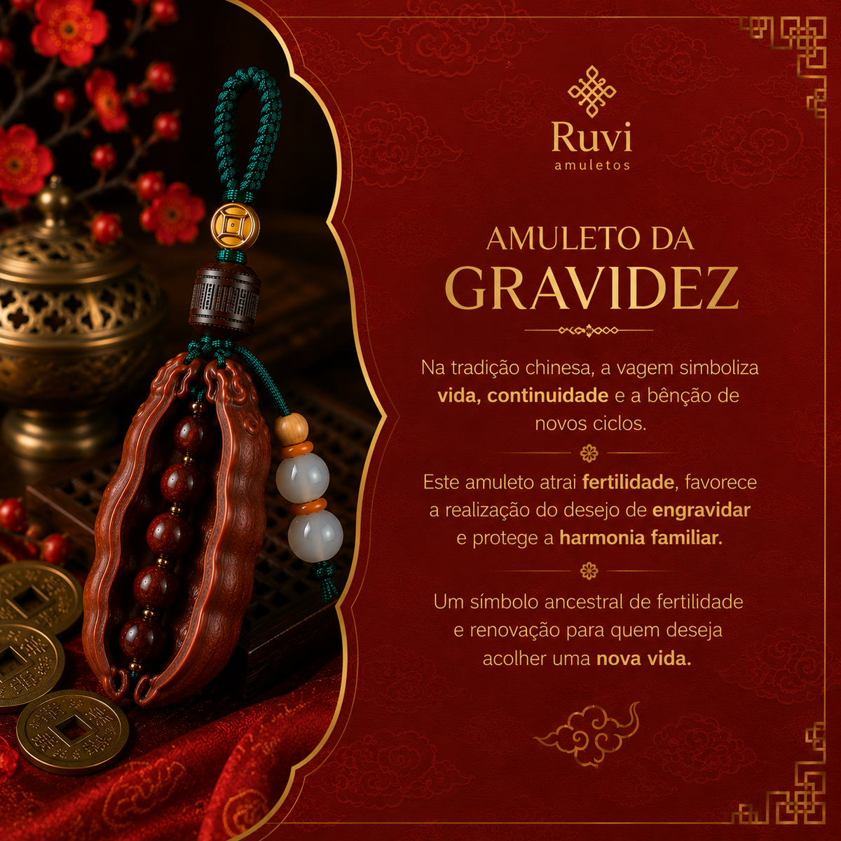 Amuleto da Gravidez - detalhe