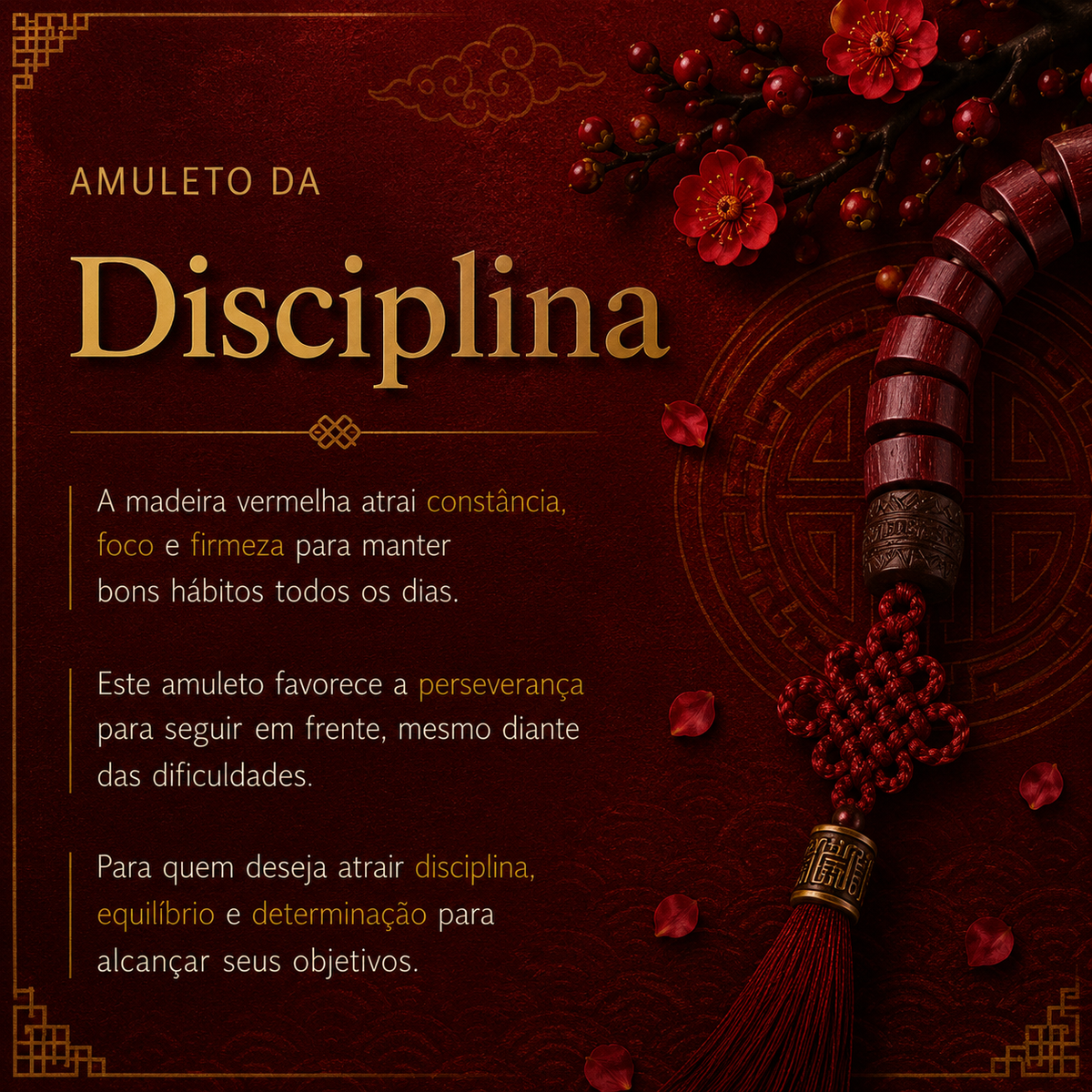 Amuleto da Disciplina - detalhe