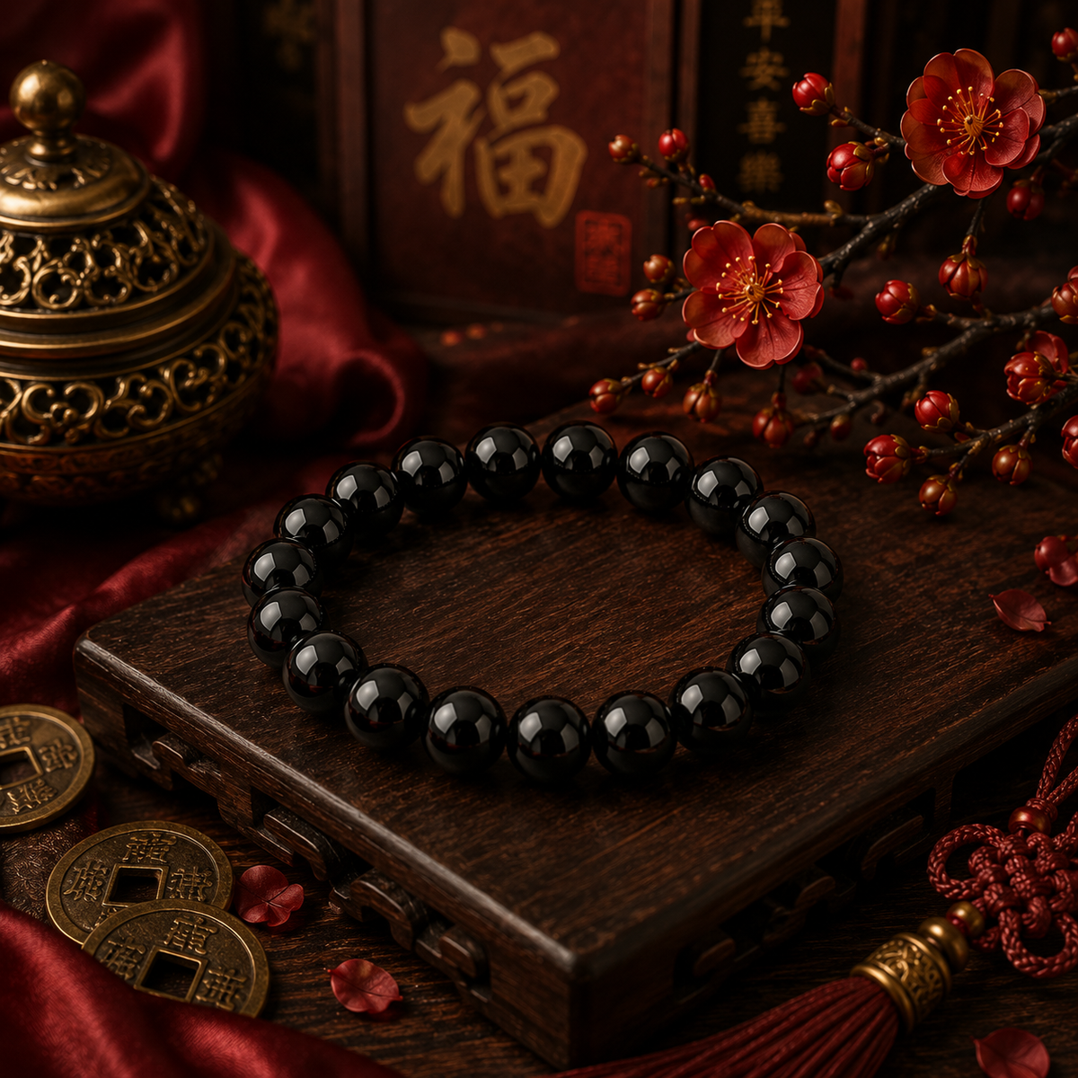 Amuleto da Firmeza - pulseira de ônix Ruvi