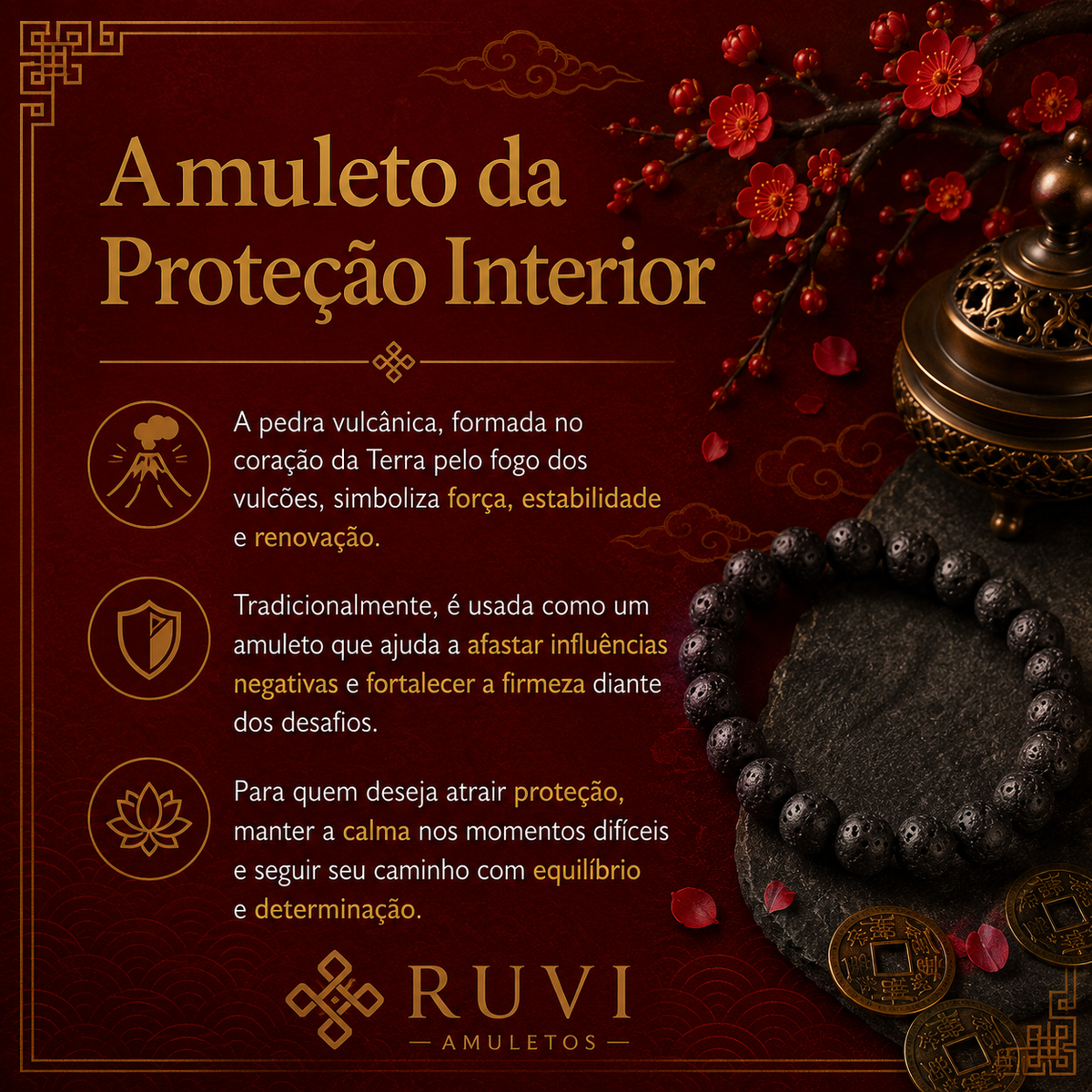 Amuleto da Proteção Interior - detalhe