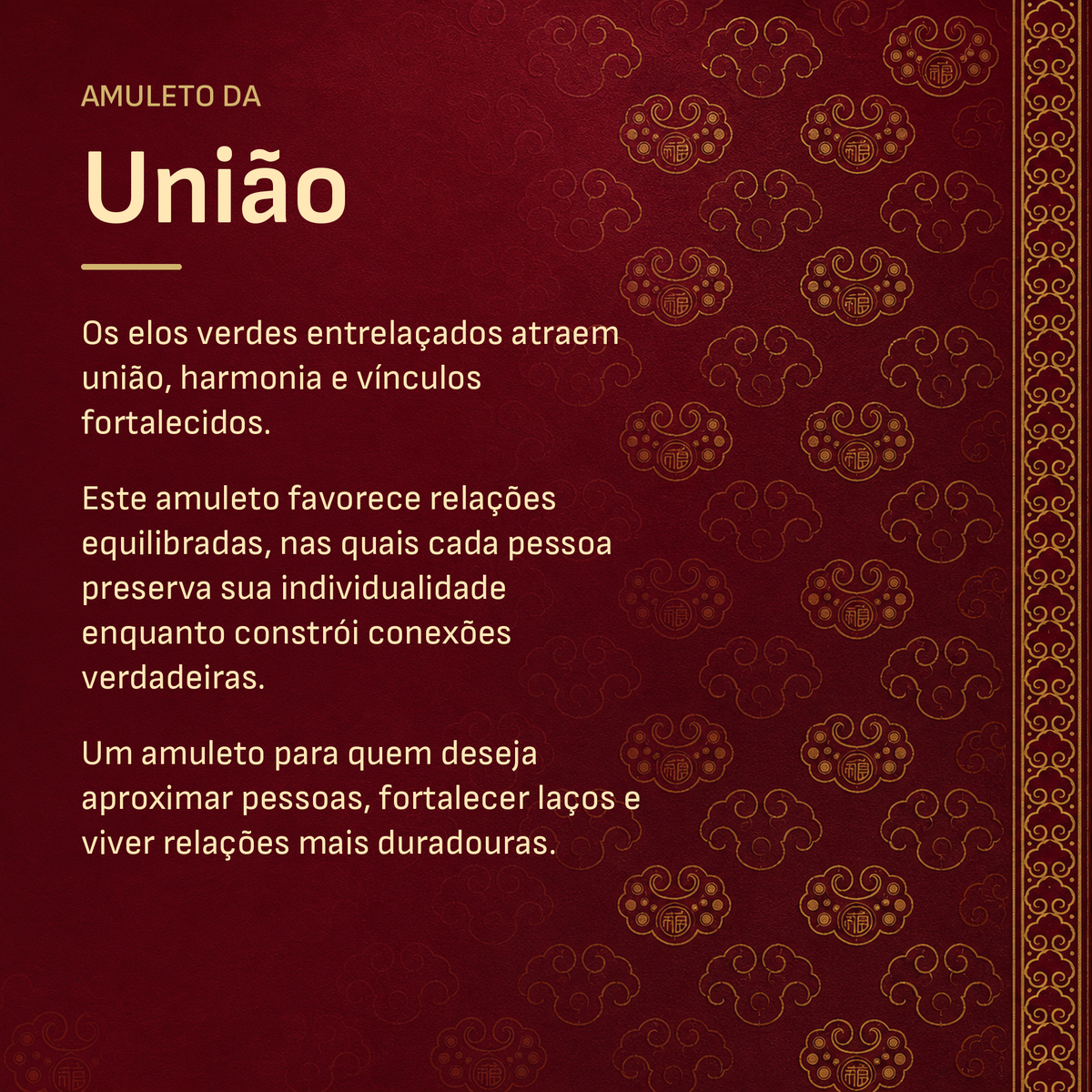 Amuleto da União - detalhe