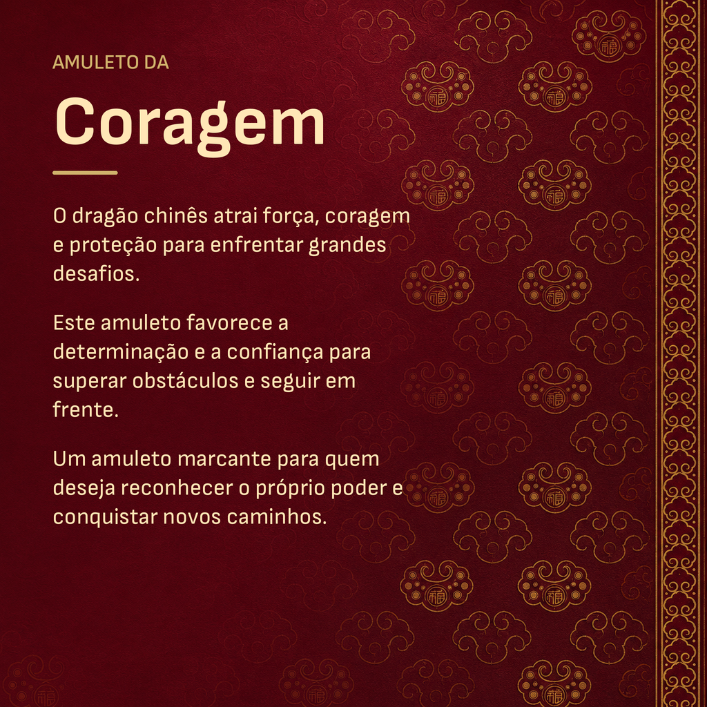 Amuleto da Coragem - detalhe