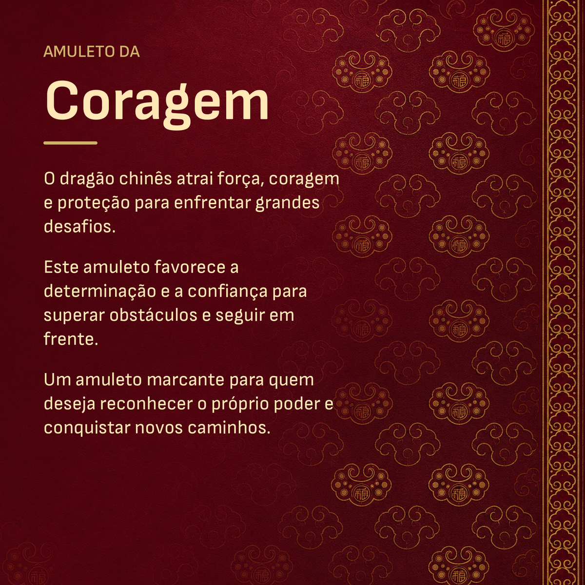 Amuleto da Coragem - detalhe