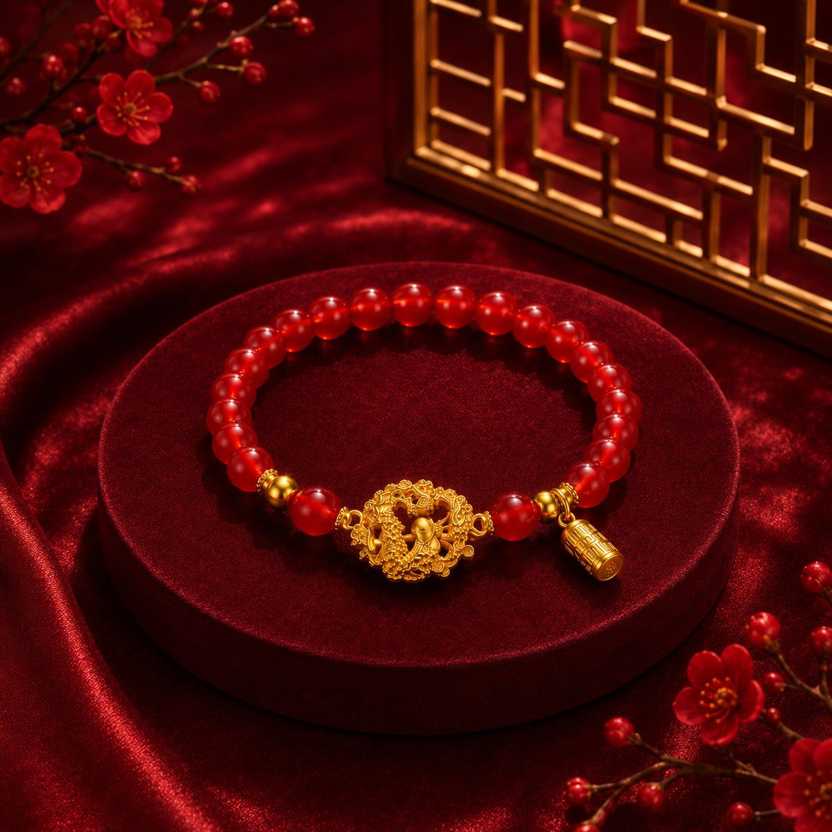 Amuleto da Coragem - pulseira do dragão chinês Ruvi