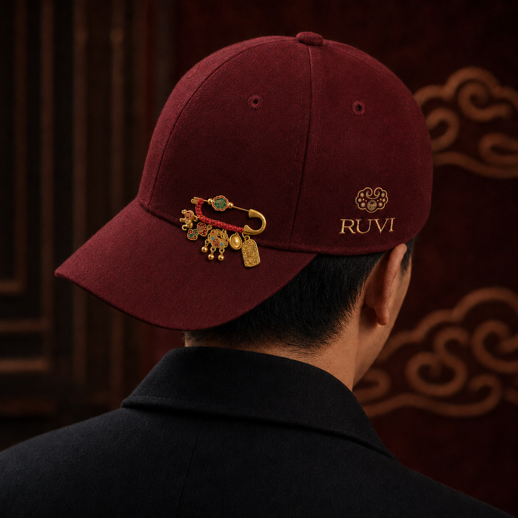 Amuleto Ruvi Pei da Fortuna - lingote yuanbao e moedas chinesas