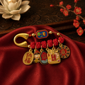 Amuleto Ruvi Pei dos Bons Ganhos 财神 - broche amuleto chinês Ruvi