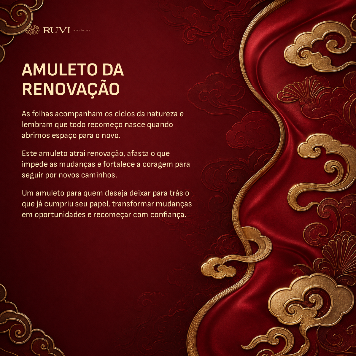 Amuleto da Renovação Contínua - acabamento da pulseira Ruvi