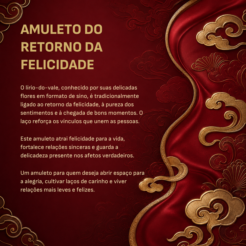 Amuleto do Retorno da Felicidade - acabamento da pulseira Ruvi
